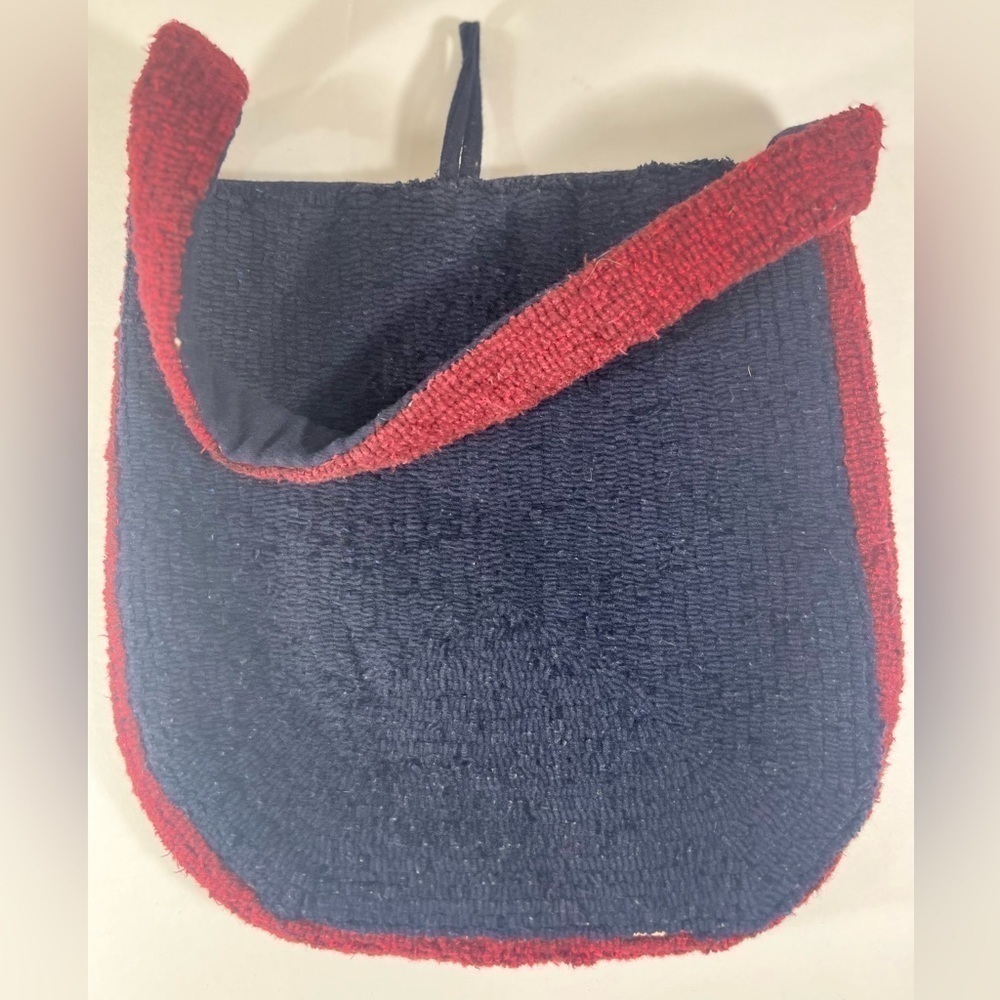 Folk Art American Flag Bag Vintage Red, White & Blue USA Hand Loom Shoulder Bag - Picture 7 of 10